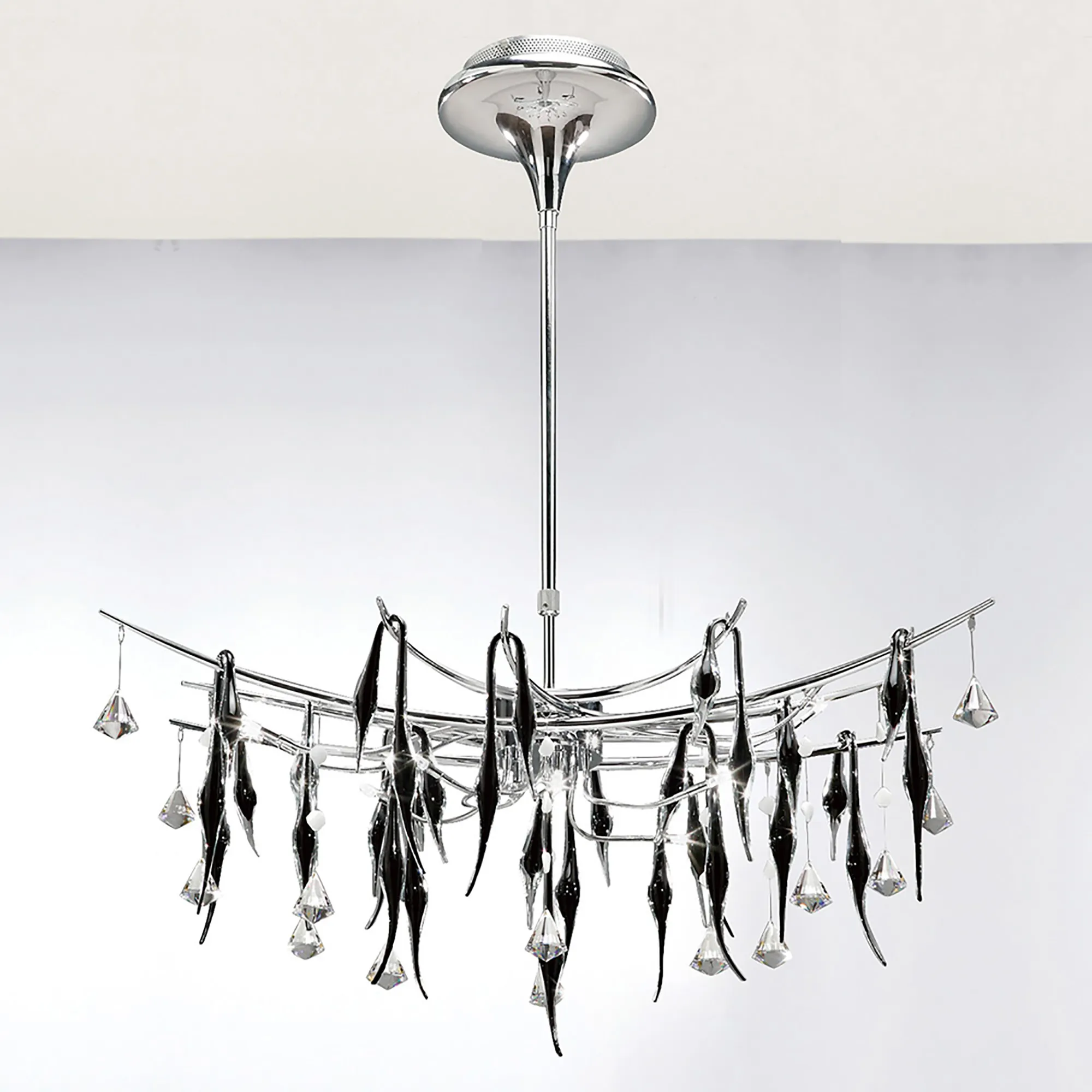 IL50416  Cygnet Crystal Pendant 11 Light